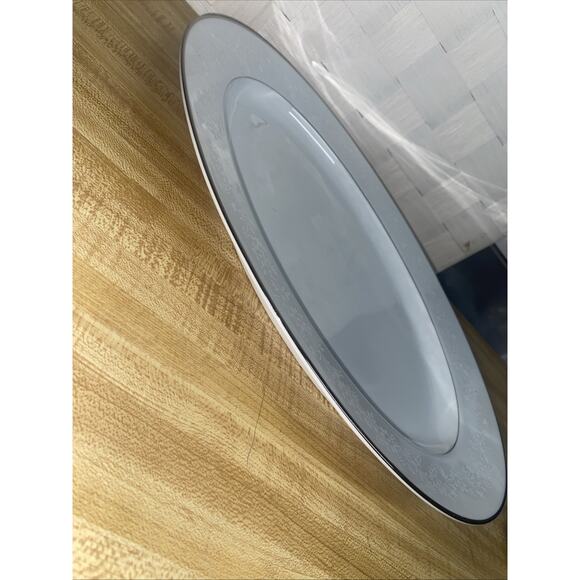 VTG Noritake 6438 Buckingham Large Oval Serving Platter Bone China 13.5”X 10.25” - Picture 4 of 7